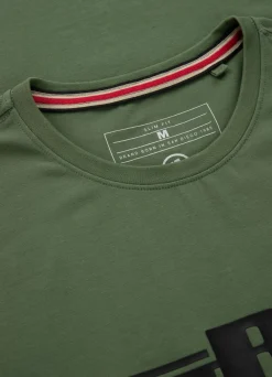 Men's T-Shirt Slim Fit Classic Boxing - Olive