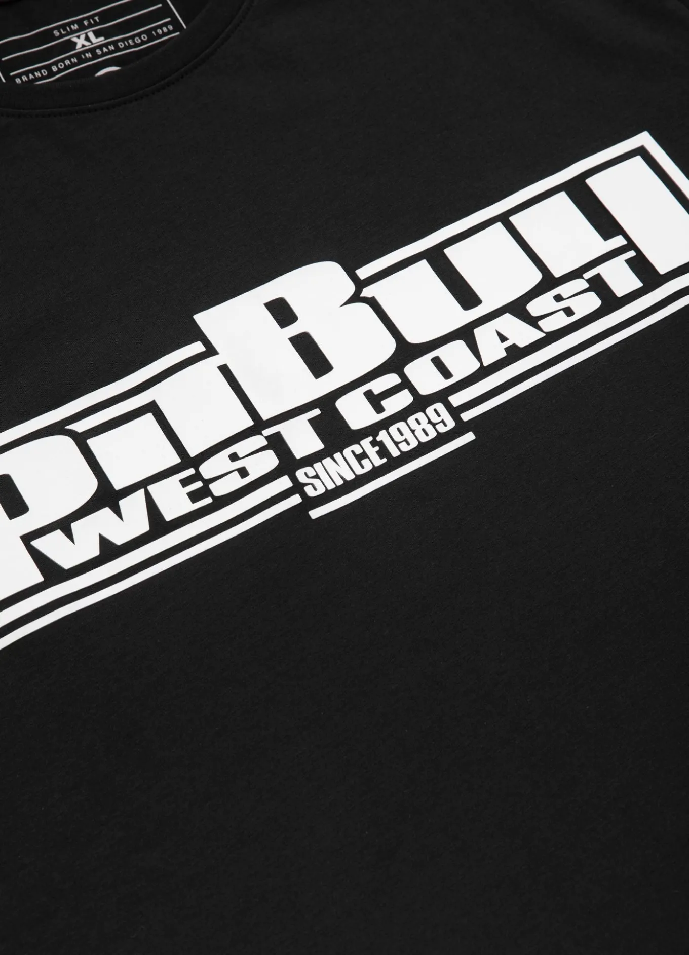 Men's T-Shirt Slim Fit Classic Boxing - Black