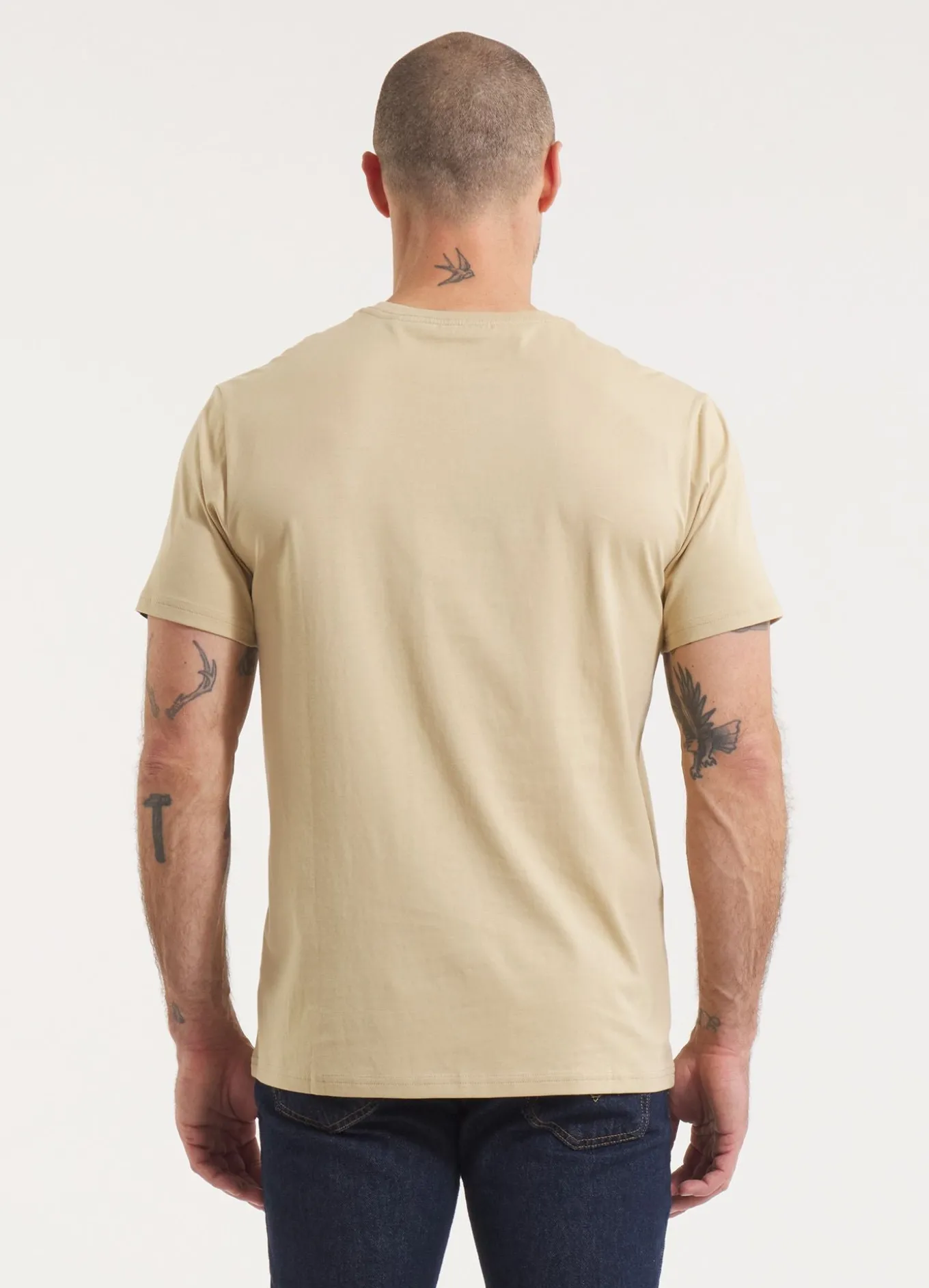 Men's T-Shirt Slim Fit NO LOGO - Sand
