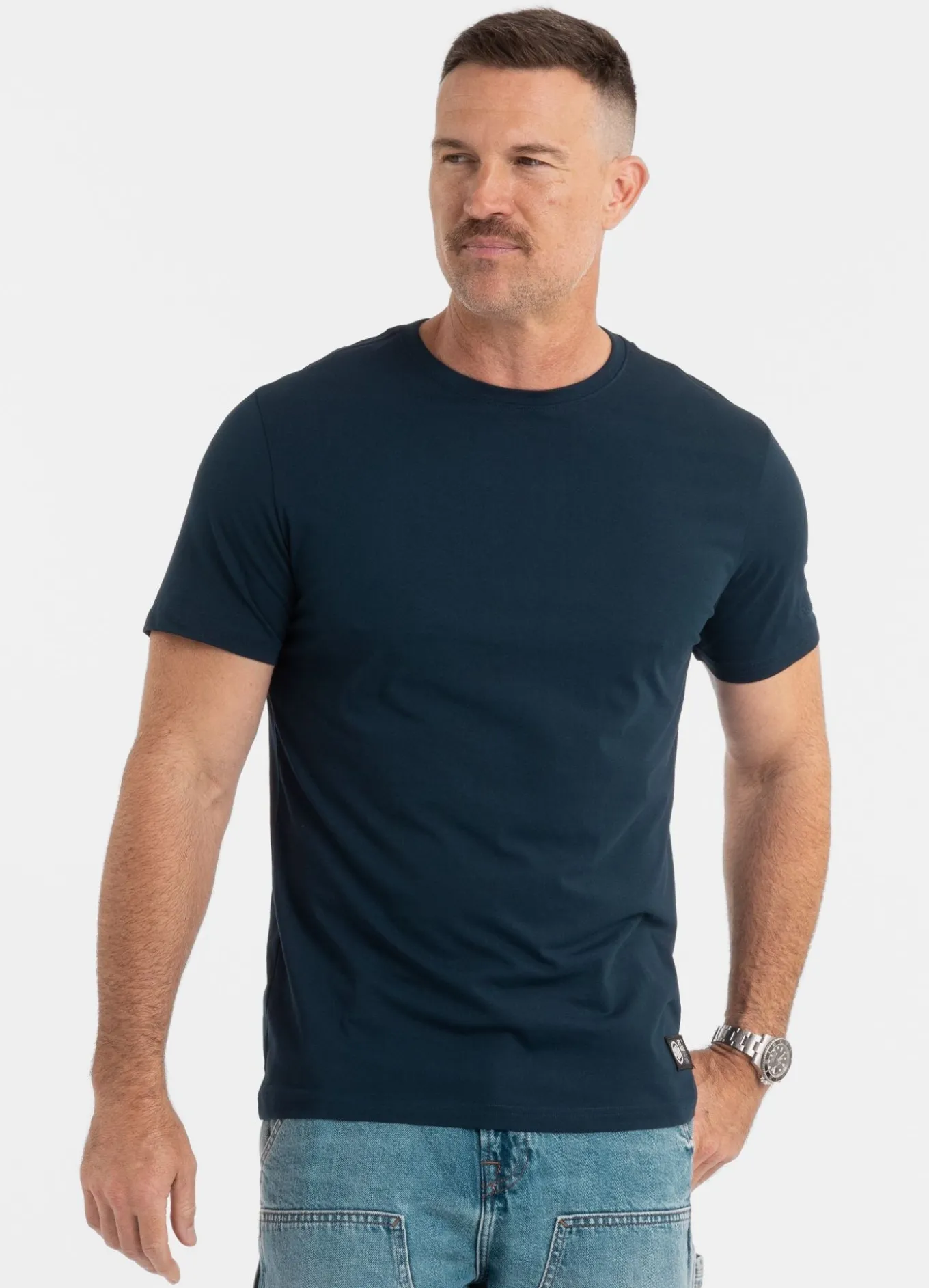 Men's T-Shirt Slim Fit NO LOGO - Navy