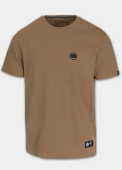 Men's T-Shirt SMALL LOGO - Coyote brown