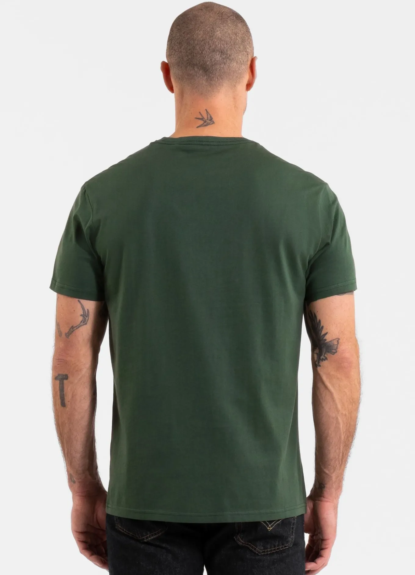 Men's T-Shirt SMALL LOGO - Dark green