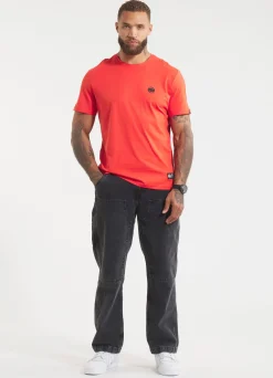 Men's T-Shirt SMALL LOGO - Flame red