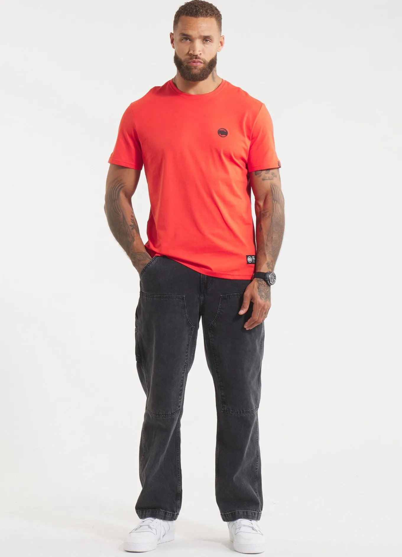 Men's T-Shirt SMALL LOGO - Flame red
