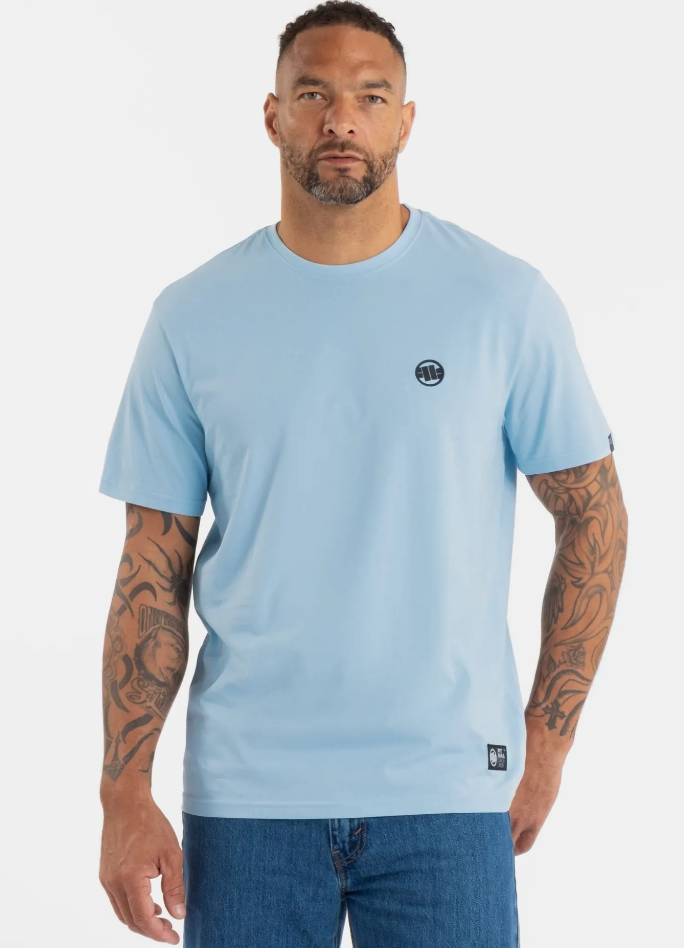 Men's T-Shirt SMALL LOGO - Light blue