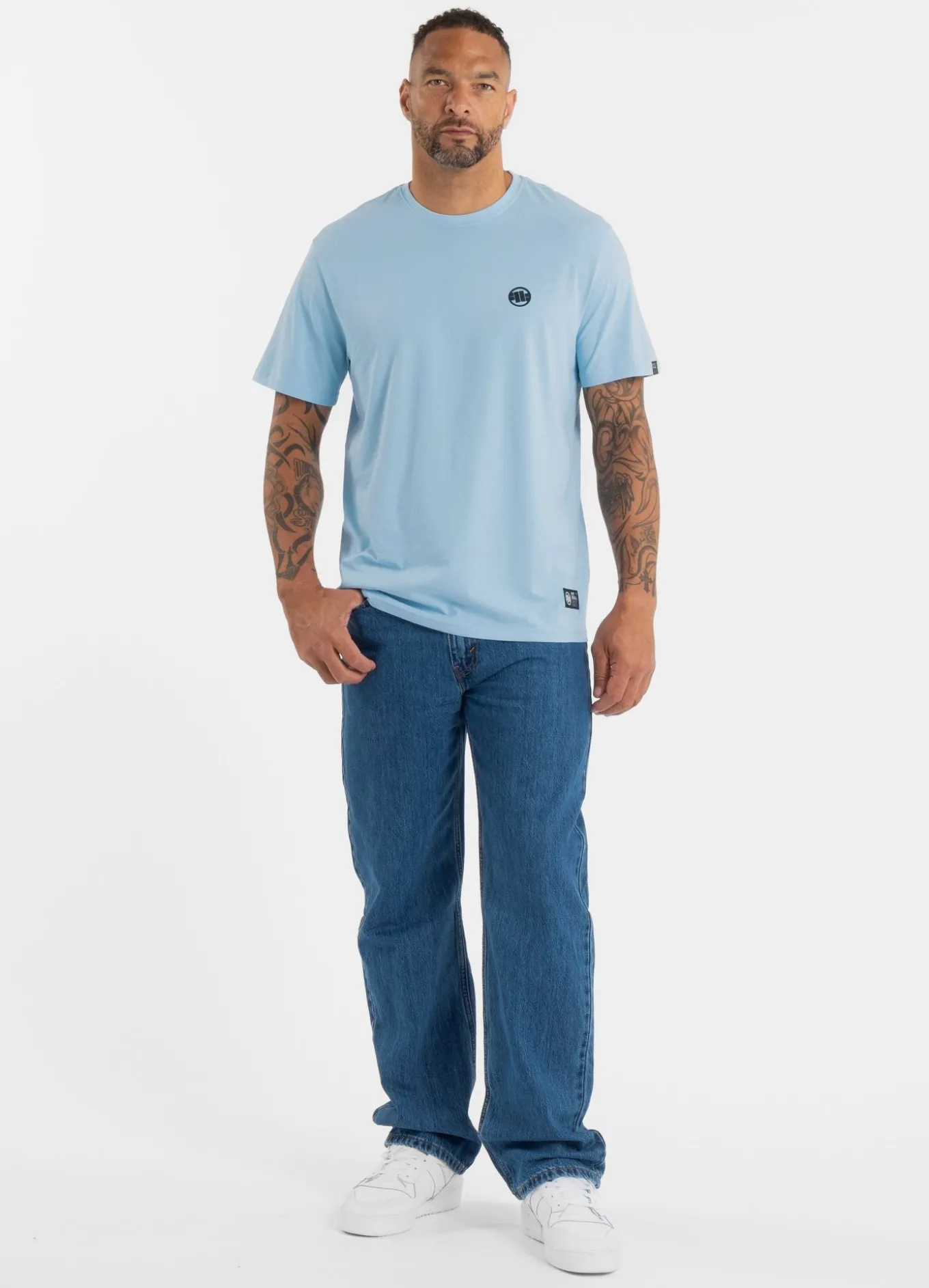 Men's T-Shirt SMALL LOGO - Light blue