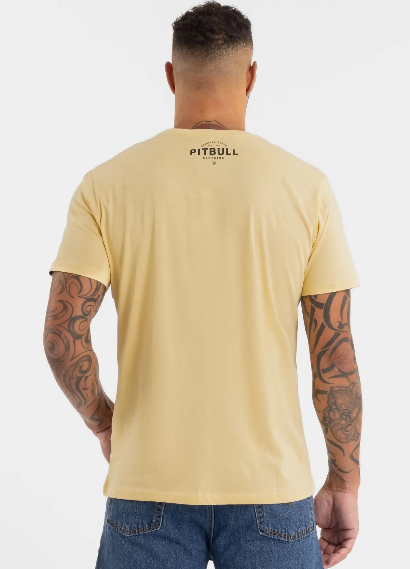 Men's T-Shirt Ultra Light PITBULL CO. - Yellow