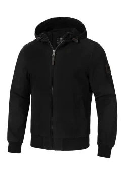Men's winter hooded jacket Crimson