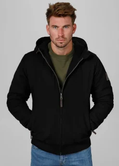 Men's winter hooded jacket Crimson