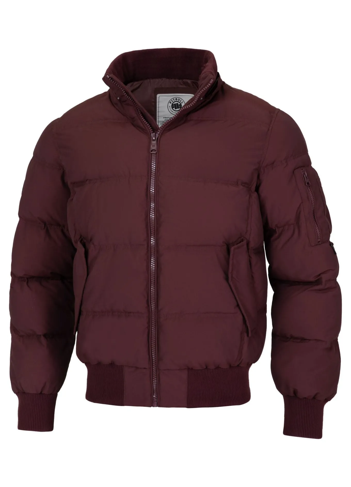 Men's winter hooded jacket Burnt