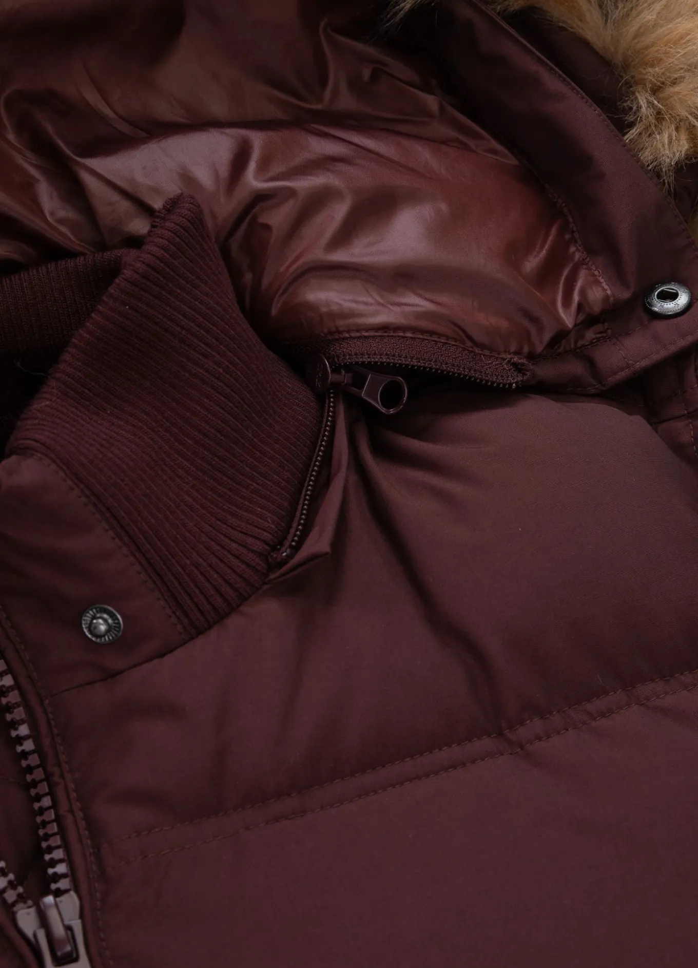 Men's winter hooded jacket Burnt