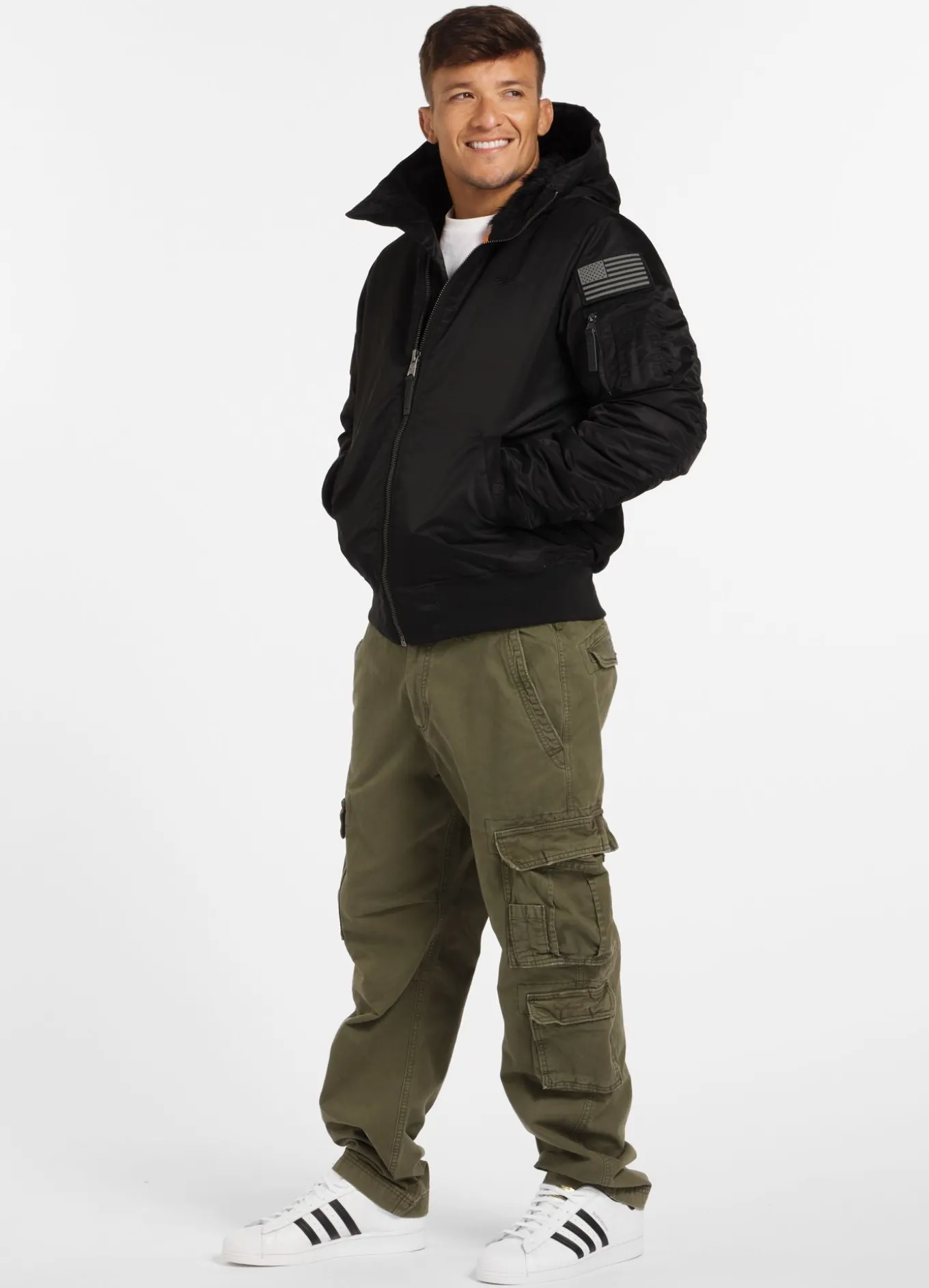 Men's winter hooded jacket Encino