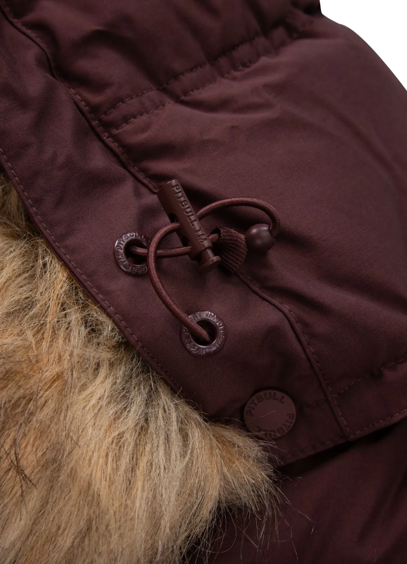 Men's winter hooded jacket Burnt