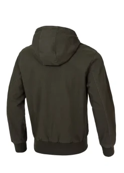 Men's winter hooded jacket Crimson