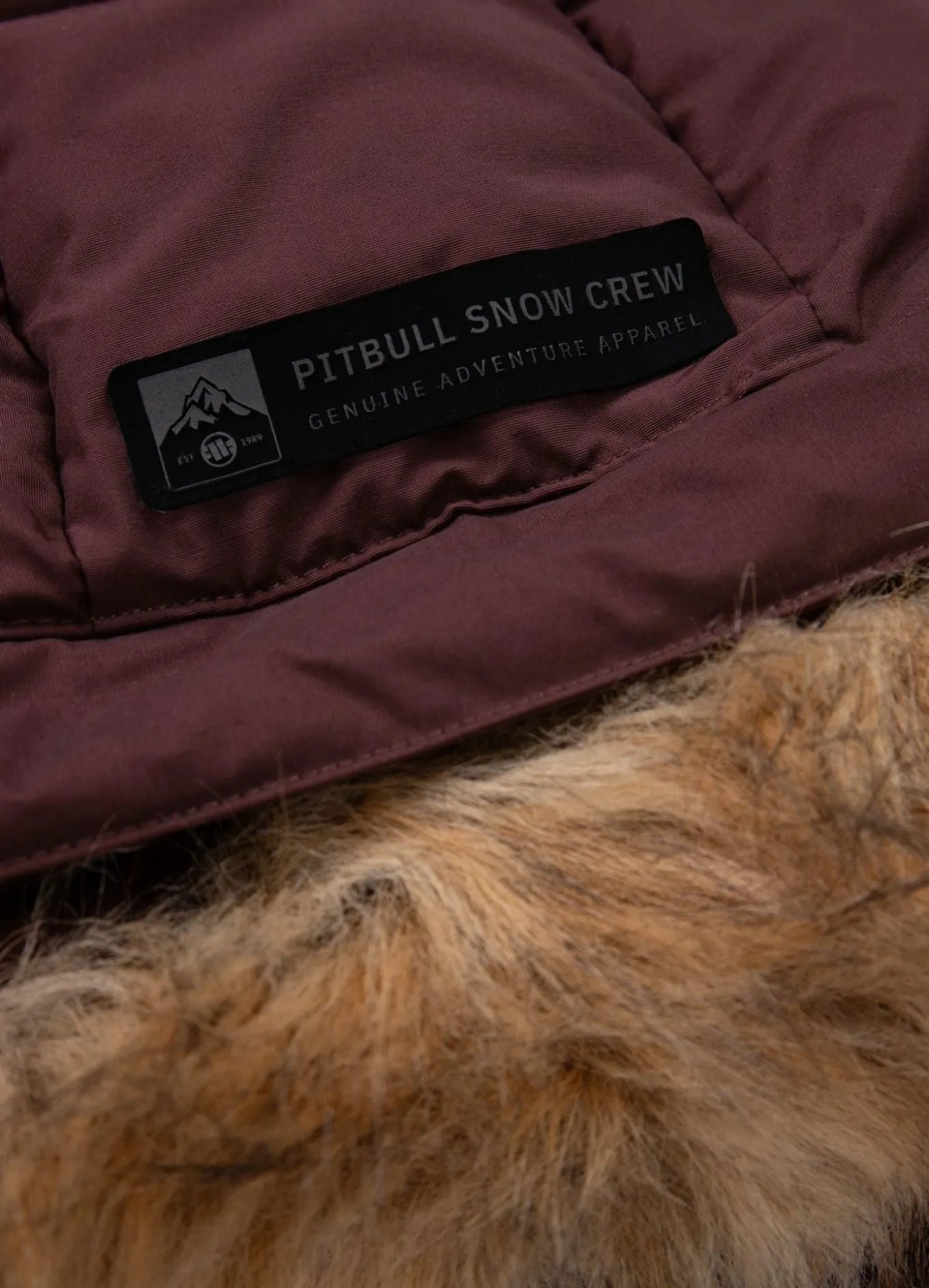 Men's winter hooded jacket Burnt