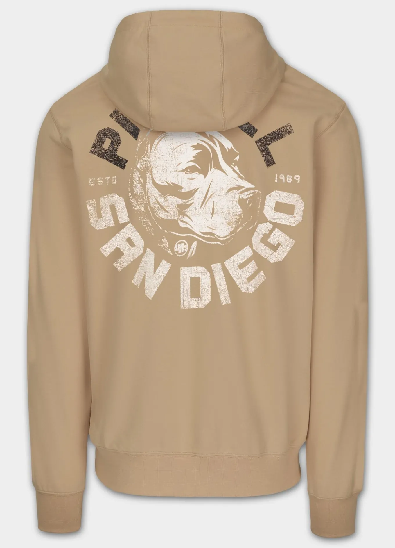 Men's Zip-up hoodie DOG SD - Light Sand