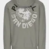 Men's Zip-up hoodie DOG SD - Dusty Salvia
