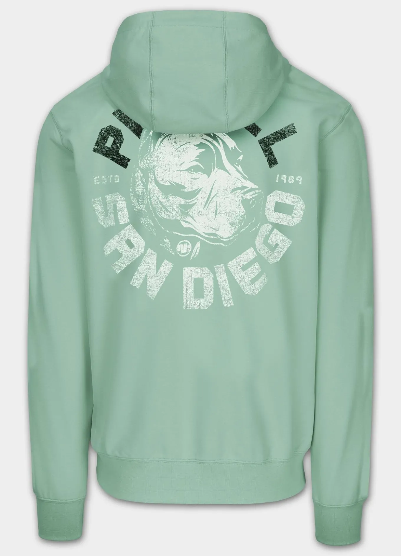 Men's Zip-up hoodie DOG SD - Mint