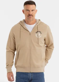 Men's Zip-up hoodie DOG SD - Light Sand
