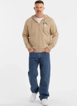 Men's Zip-up hoodie DOG SD - Light Sand