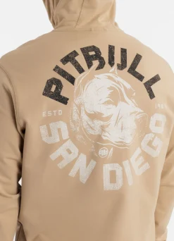 Men's Zip-up hoodie DOG SD - Light Sand