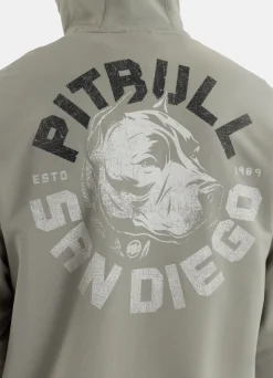 Men's Zip-up hoodie DOG SD - Dusty Salvia