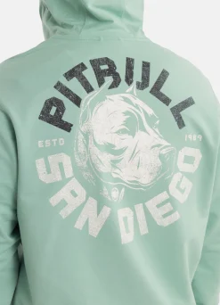 Men's Zip-up hoodie DOG SD - Mint