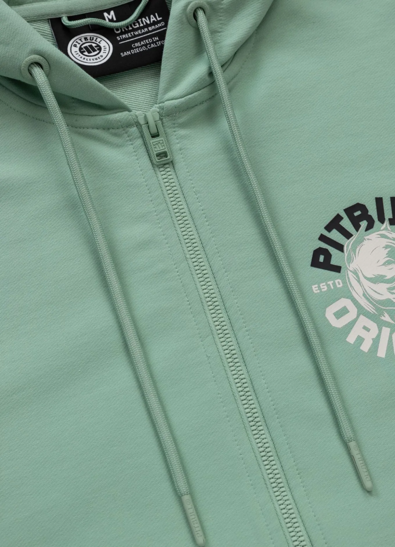 Men's Zip-up hoodie DOG SD - Mint