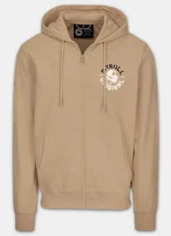 Men's Zip-up hoodie DOG SD - Light Sand