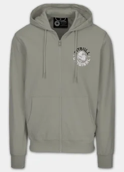 Men's Zip-up hoodie DOG SD - Dusty Salvia