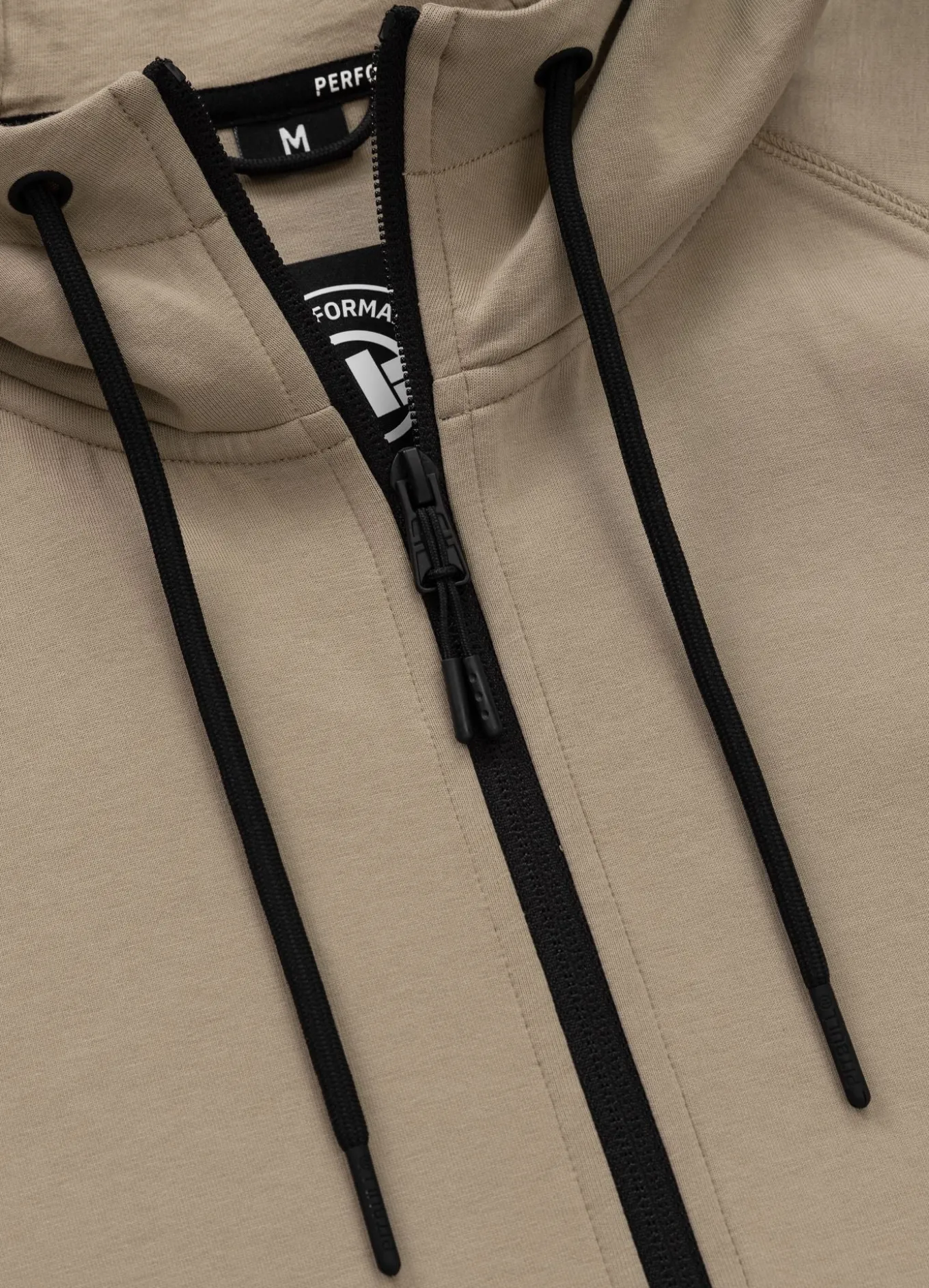 Men's Zip-up hoodie DOGWOOD - Dark sand