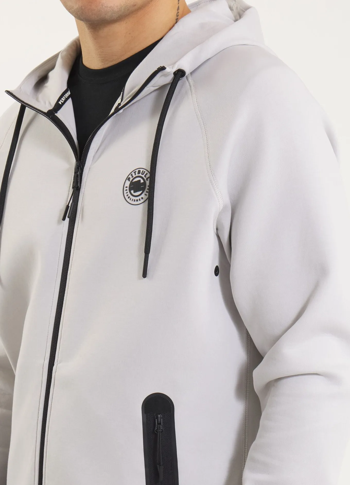 Men's Zip-up hoodie DOGWOOD - Whity blue