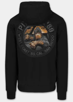 Men's Zip-up hoodie DRIVING - Black