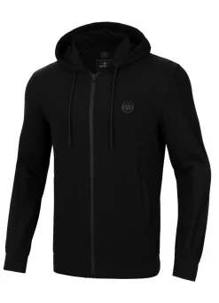 Men's Zip-up hoodie Pique Rockey - Black