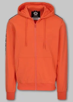 Men's Zip-up hoodie TAPE NUGGET - Bright Salmon
