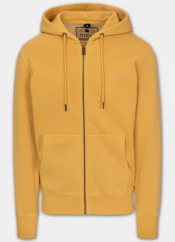 Men's Zip-up hoodie Washed Lancaster II - Washed yellow