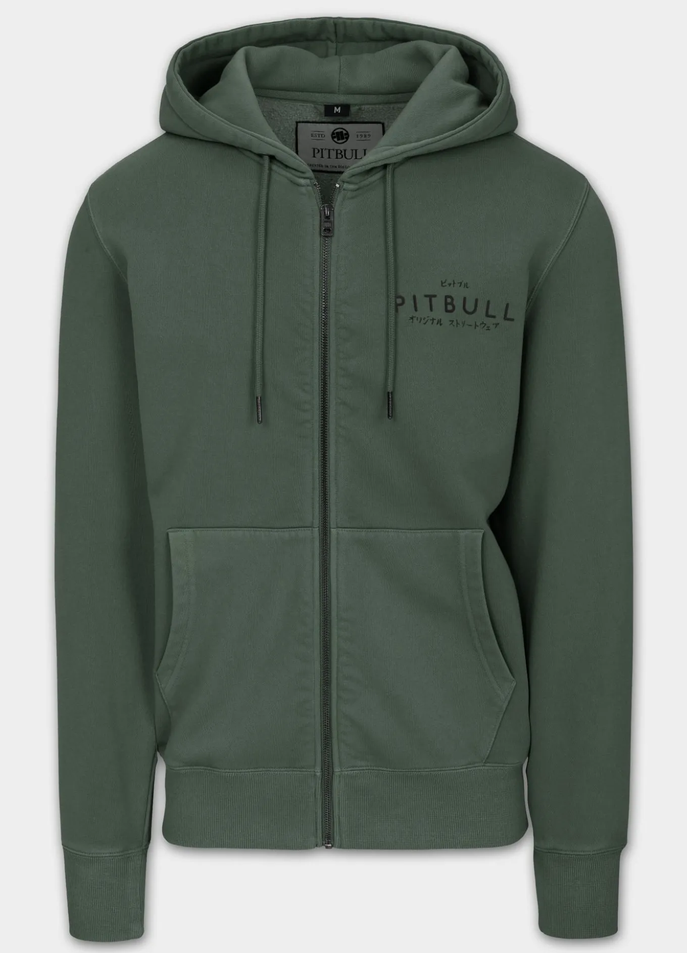 Men's Zip-up hoodie Washed MT FUJI