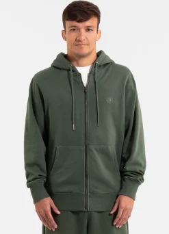 Men's Zip-up hoodie Washed Lancaster II - Washed green