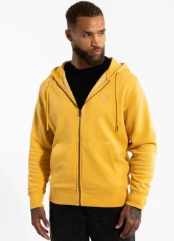 Men's Zip-up hoodie Washed Lancaster II - Washed yellow