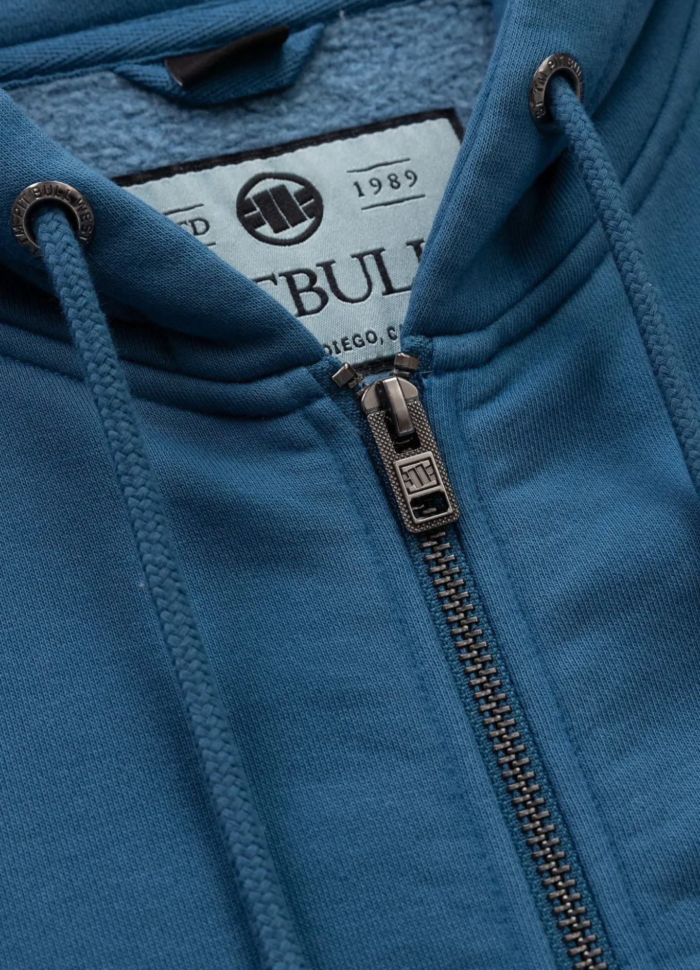 Men's Zip-up hoodie Washed Lancaster II - Shade blue