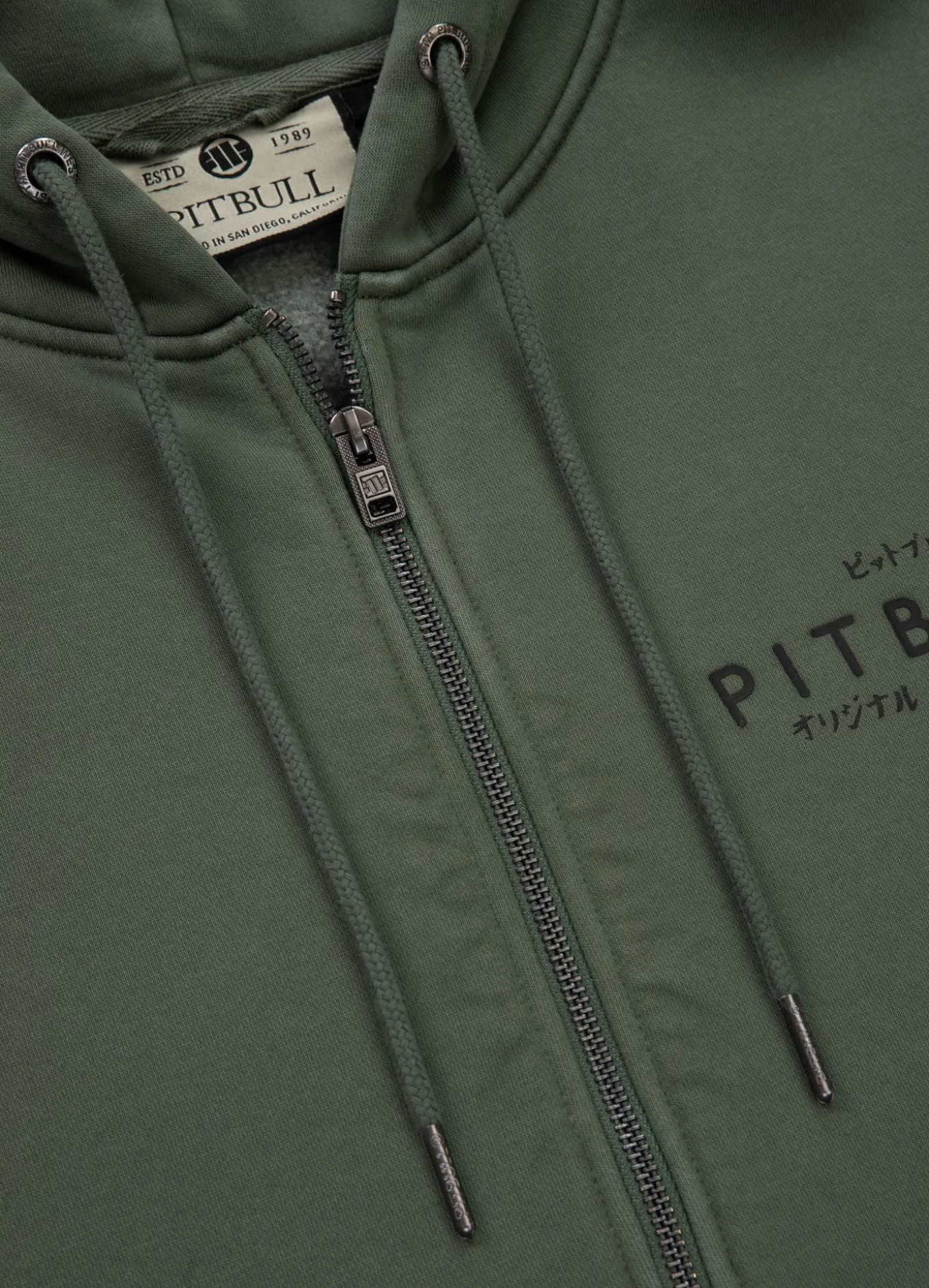 Men's Zip-up hoodie Washed MT FUJI
