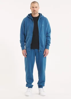 Men's Zip-up hoodie Washed Lancaster II - Shade blue