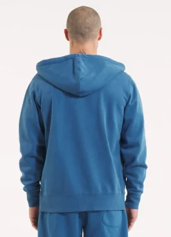 Men's Zip-up hoodie Washed Lancaster II - Shade blue