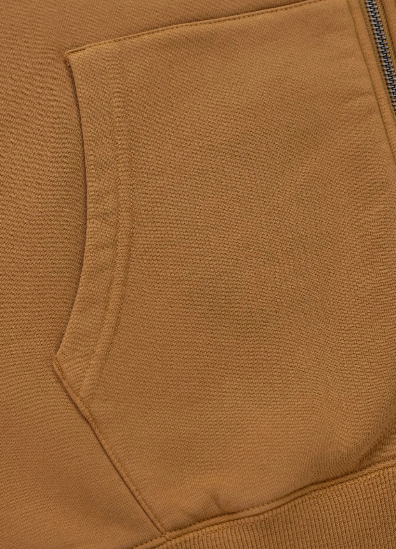 Men's Zip-up hoodie Washed MULTISPORT - Honey yellow