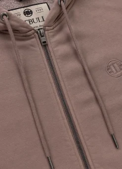 Men's Zip-up hoodie Washed Lancaster II - Burgundy