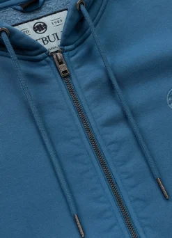 Men's Zip-up hoodie Washed Lancaster II - Shade blue