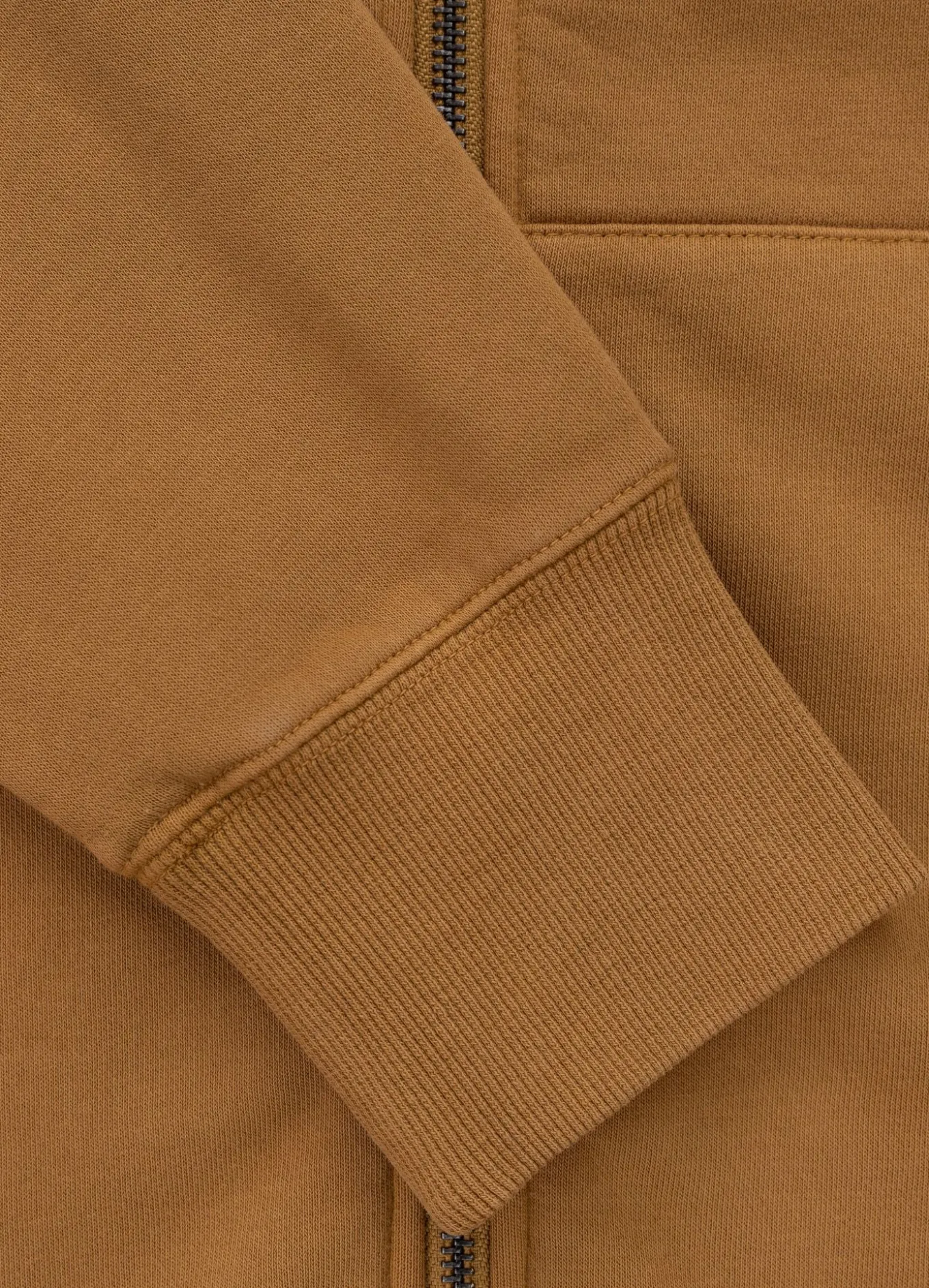 Men's Zip-up hoodie Washed MULTISPORT - Honey yellow