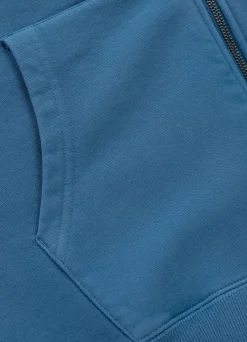 Men's Zip-up hoodie Washed Lancaster II - Shade blue