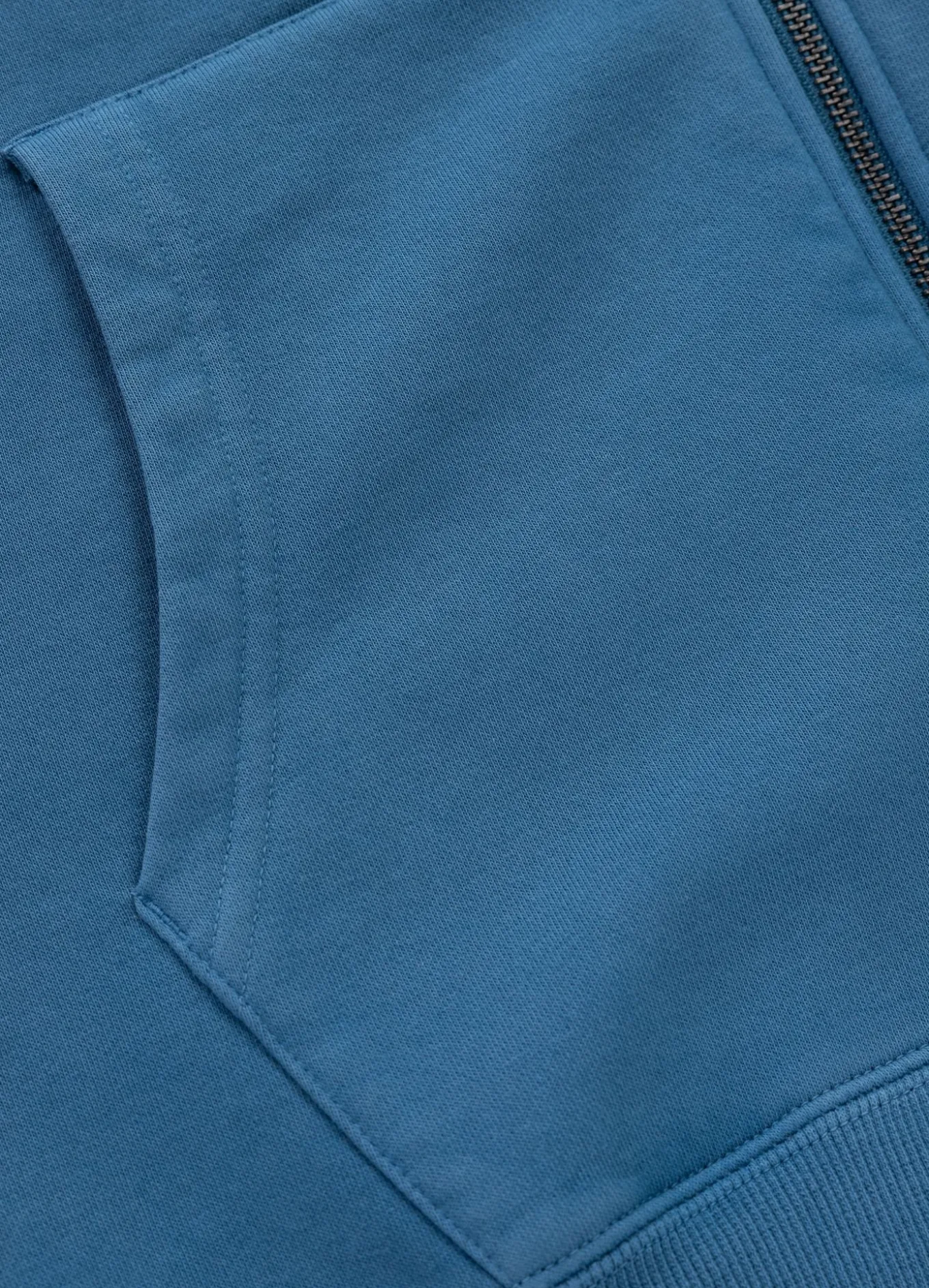 Men's Zip-up hoodie Washed Lancaster II - Shade blue