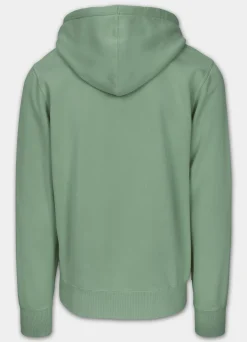 Men's Zip-up hoodie Washed Lancaster II - Sage green